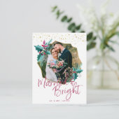 Marié et brillant | Carte photo de Noël (Debout devant)