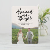 Marié et brillant | Carte photo de vacances (Debout devant)