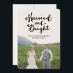 Marié et brillant | Carte photo de vacances<br><div class="desc">Toutes les photographies sont affichées. This product is only intended to be purchased once sample photographique replaced with your own images.</div>