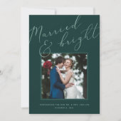 Marié et brillant | Faire-part Mariage de vacances (Devant)