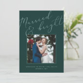 Marié et brillant | Faire-part Mariage de vacances (Debout devant)