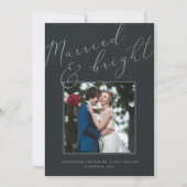 Marié et brillant | Faire-part Mariage de vacances (Devant)