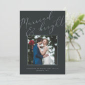 Marié et brillant | Faire-part Mariage de vacances (Debout devant)