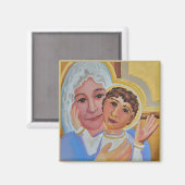Marie et enfant Jésus Magnet (Recto/Verso)