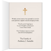 Marie et Jésus Sympathie funéraire Carte Sainte Me (Intérieur (Droit))