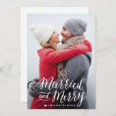 Marié et Joyeux Carte photo (Devant / Derrière)