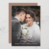 Marié et Joyeux Carte photo (Devant / Derrière)