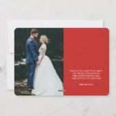 Marié et Joyeux | Premier Carte photo de Noël (Dos)