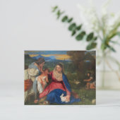 Marie et l'Enfant Jésus par Titian Carte postale   (Debout devant)