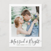 MARIÉ ET LUMINEUX | Carte postale faire-part maria (Devant)