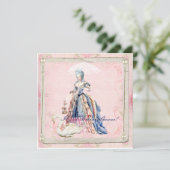 Marie et une invitation de Fête de la mariée de (Debout devant)