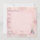 Marie et une invitation de Fête de la mariée de (Dos)