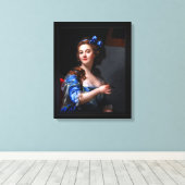 Marie Gabrielle Capet Self Portrait Canvas Afdruk (Insitu (Houten vloer))
