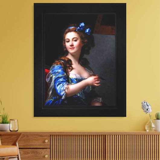 Marie Gabrielle Capet Self Portrait Canvas Afdruk (Insitu (Woonkamer))