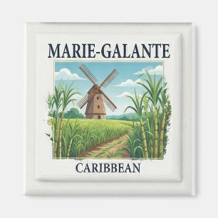 Marie-Galante Guadeloupe Caribische Windmolen Tege Magneet