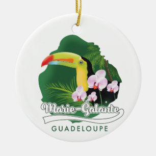 Marie Galante Guadeloupe logo Keramisch Ornament