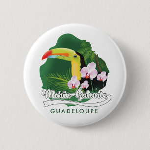 Marie Galante Guadeloupe logo Ronde Button 5,7 Cm