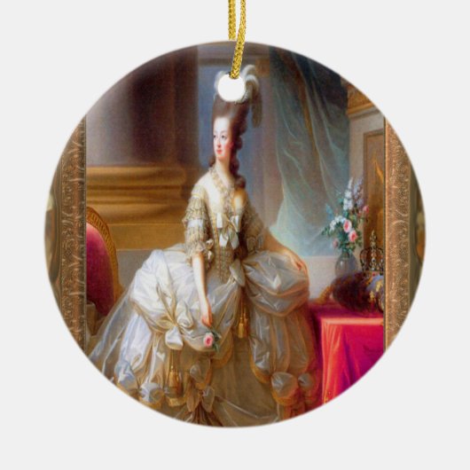 Marie geïnspireerd French Baroque Keramisch Ornament (Voorkant)