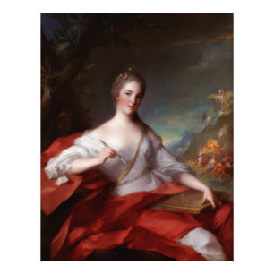 Marie-Geneviève Boudrey door Jean-Marc Nattier Foto Afdruk