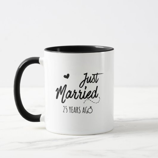 Marié Il Y A 25 Ans, Mug (Gauche)