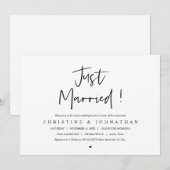 Marié, invitation de brunch post mariage (Devant / Derrière)