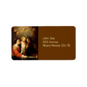 Marie, Jésus et Joseph Étiquette (Devant)