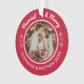 Marié & Joyeux 2 Photo Rouge moderne (devant)