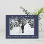 Marié Joyeux Carte photo de Noël (Debout devant)