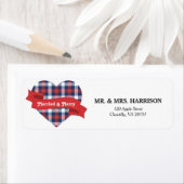 Marié & Joyeux Étiquette de adresse (En situation)