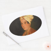 Marie Laveau: De Voodoo Koningin Ovale Sticker (Envelop)