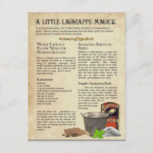 Marie Laveau's Floor Wash for Business Success Briefkaart