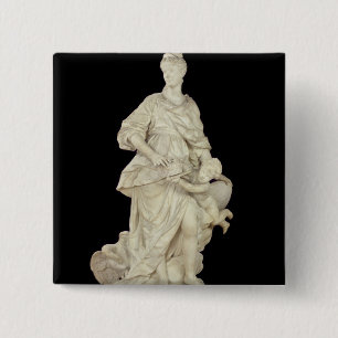 Marie Leszczynska als Juno, 1731 Vierkante Button 5,1 Cm