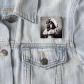 Marie Lloyd Vierkante Button 5,1 Cm (In situ)