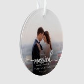 Marié lors d'une pandémie de photo Élégant script (devant)