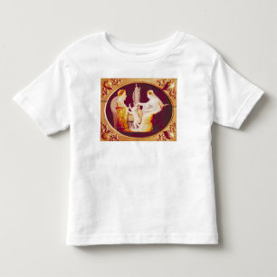 Marie-Louise van Oostenrijk die haar zoon begeleid Kinder Shirts
