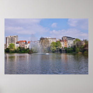 Marie-Louiseplein in Brussel, België Poster