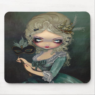 Marie Masquerade gothic Rococo Mousepad Muismat