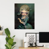 Marie Masquerade lowbrow gothic Rococo Art Print (Thuiskantoor)
