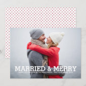 MARIÉ & MERRY | CARTE PHOTO VACANCES (Devant / Derrière)