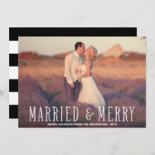 MARIÉ & MERRY | CARTE PHOTO VACANCES (Devant / Derrière)