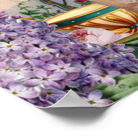 Marie met sleutel en slot poster (Hoek)