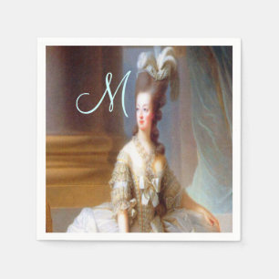 Marie Monogram Elegant Frans Chic Servet