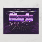 Marie Nom Prénom Date de naissance de la carte pos (Devant)