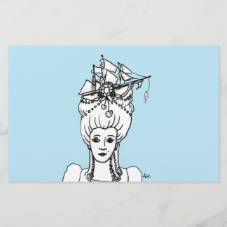 Marie par la papeterie lunatique de mer