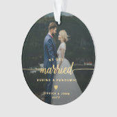 Marié Pendant Une Pandémie De 2 Ornement Acrylique (devant)