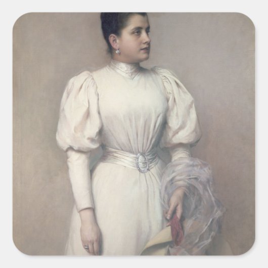 Marie Renard Vierkante Sticker (Voorkant)