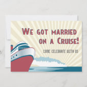 Marié sur une invitation de mariage de croisière (Devant)