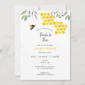 'Mariée à abeille' nuptiale invitation (Devant)