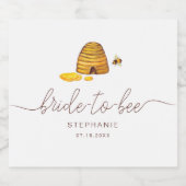 Mariée à Étiquette de bière (Étiquettes simples)