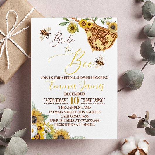 Mariée à être mariée douche nuptiale Invitation Co
